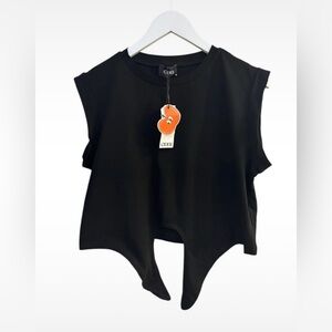 Cider Black Sleeveless Top